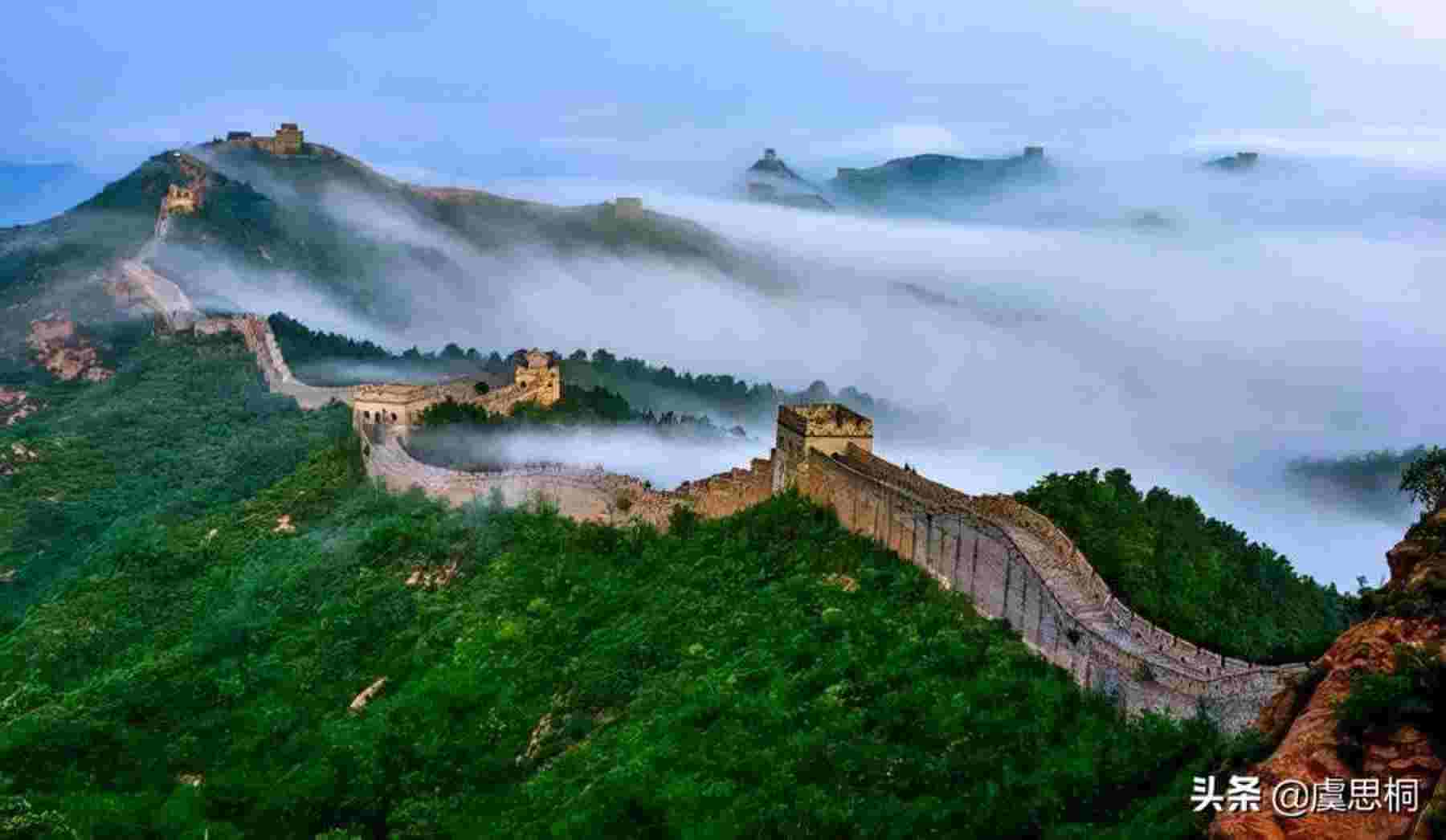 中国文化遗产长城，民族的象征和骄傲，世界七大奇迹之一