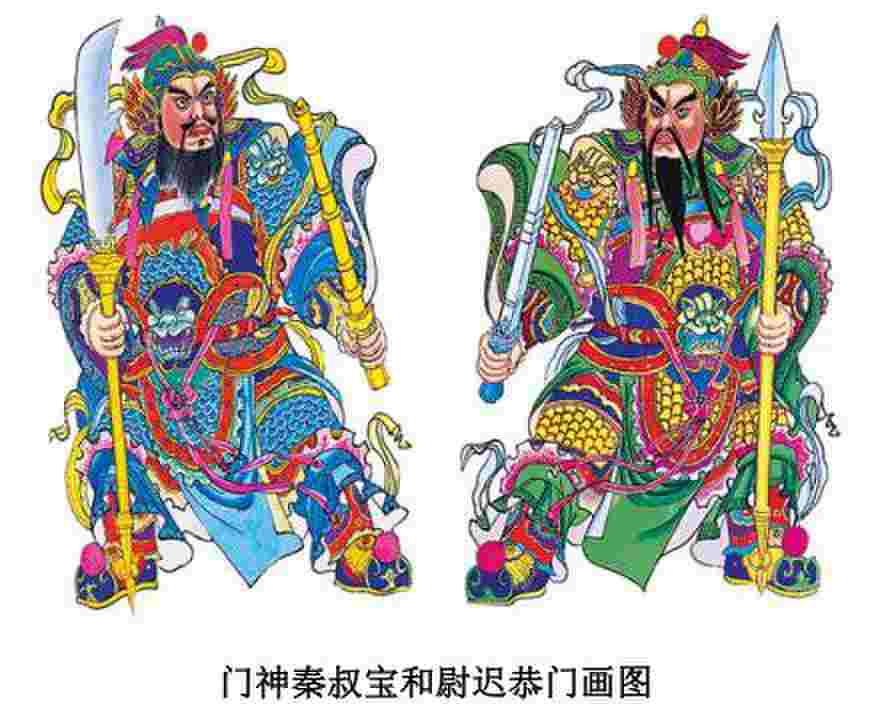 春节贴对联的寓意，有关贴春联和门神的传说