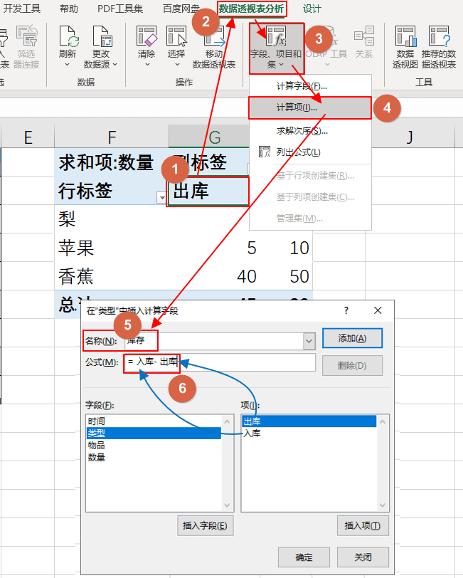 Excel数据透视表怎么做，制作一个小型进销存管理系统教程