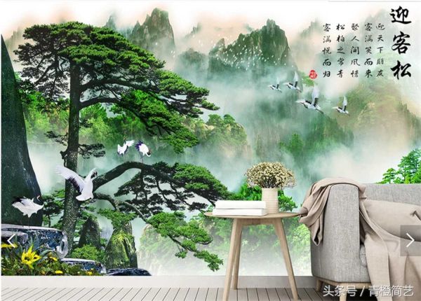 迎客松的寓意是什么，家居装饰画中迎客松代表什么含义