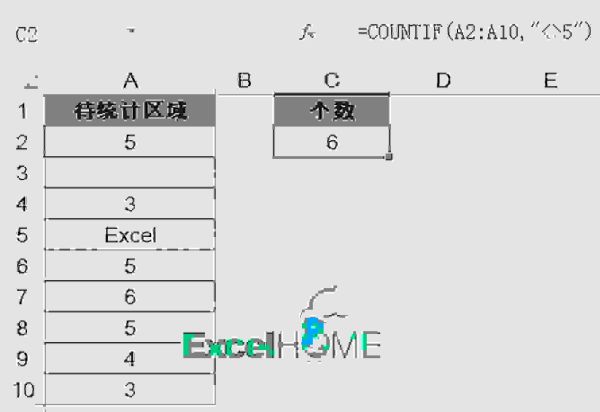 Excel COUNTIF函数典型用法合集