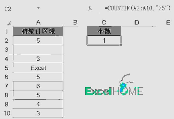 Excel COUNTIF函数典型用法合集