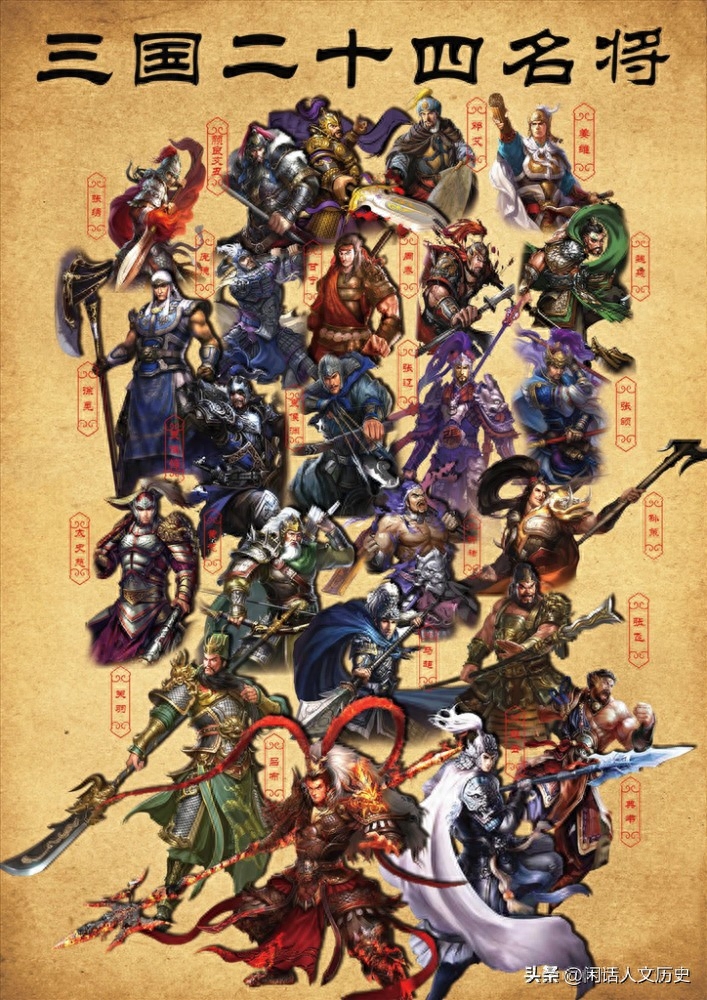 三国演义十大猛将排名，三国猛将排行榜前十名
