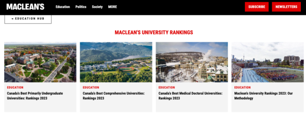 加拿大最好的三所大学（医博类、综合类、基础类本科3类榜单）