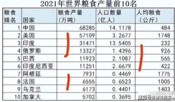 世界十大产粮国排名（全球粮食产量最多的十大国家一览）