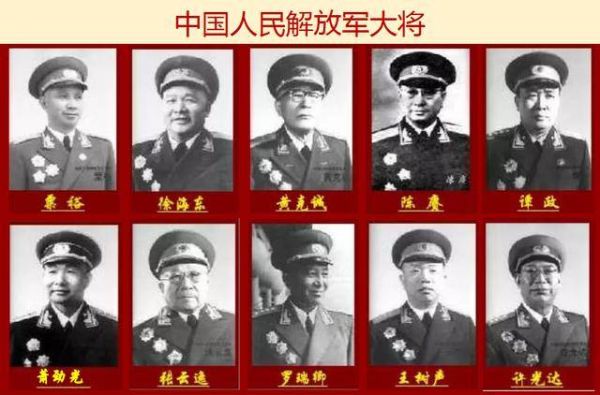 十大元帅十大将(开国十大元帅十大将军)