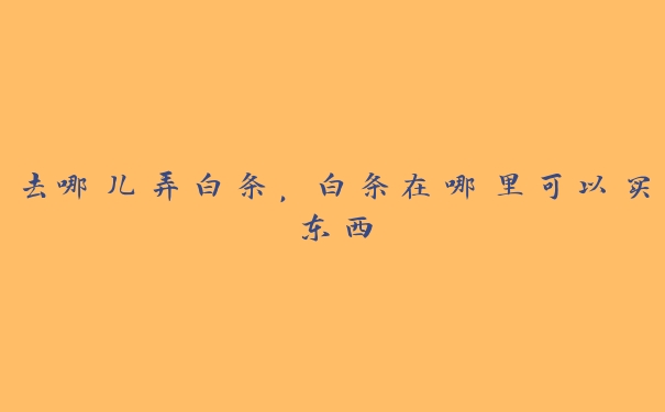 去哪儿弄白条,白条在哪里可以买东西 去哪儿弄白条,白条在哪里可以买东西
