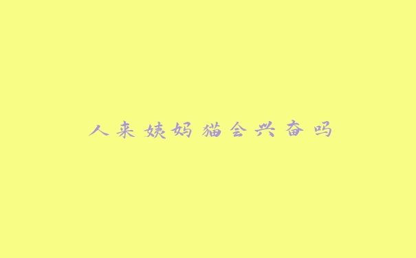 人来姨妈猫会兴奋吗