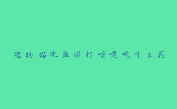 宠物猫流鼻涕打喷嚏吃什么药