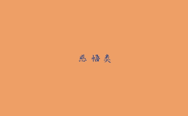 感悟类 感悟类