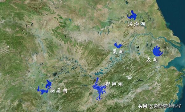 中国的五大淡水湖是哪五个，都在哪里呢？有多大呢？